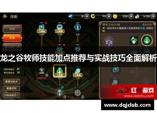 龙之谷牧师技能加点推荐与实战技巧全面解析